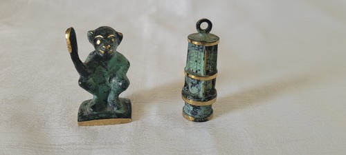 Messing bronze patiniert - patiniert, figur