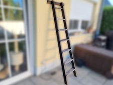 Vintage Holzleiter shabby Dekoleiter Antiklook Landhausstil Boho Upcycling