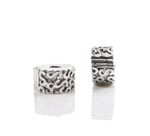 Metallperlen clip antik - 2,