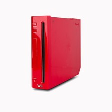 Defekte Wii Konsole in Rot -