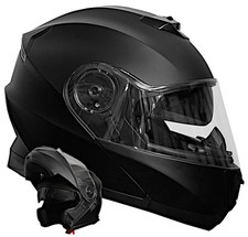 Klapphelm RALLOX 160 Motorradhelm matt schwarz Sturz- Helm Rollerhelm S M L XL