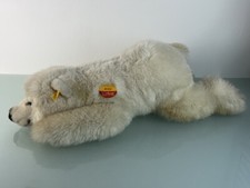 Steiff Tier 062926 Arco Eisbär liegend 70 cm Lang / 29,5 cm Breit. Top Zustand
