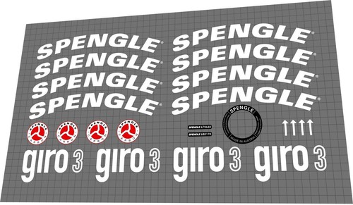 Spengle giro white decal set - white,