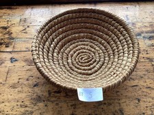 Alter Bäcker Strohkorb Gärkorb Brotkorb geflochten rund 31 cm groß zweifarbig