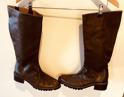 Peter hahn lederstiefel braun - lederstiefel,