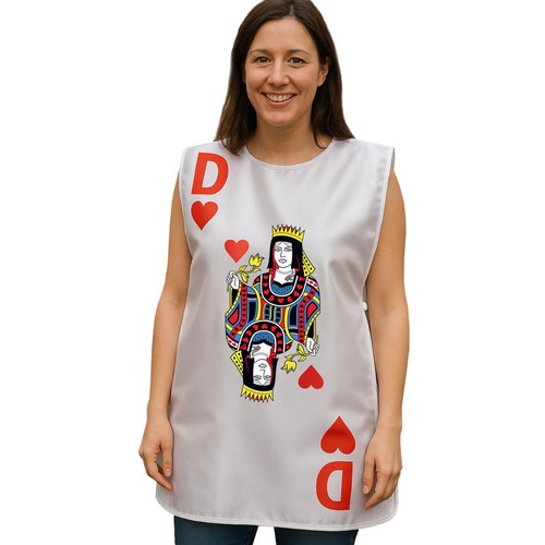 Spielkarten kostüm herz dame - spielkarten,