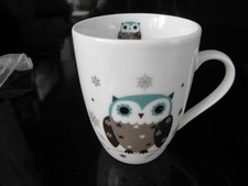 Kaffeetasse Henkelbecher Tasse  Eule Werner Voß Porzellan neu