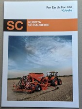 KUBOTA SC Baureihe Universal Sämaschinen Prospekt Traktor Bulldog Schlepper