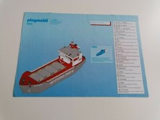 Playmobil 4472 NUR Bauplan Beschreibung für Containerschiff Schiff G17
