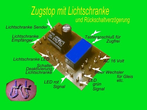 Zugstop durch lichtschranke - lichtschranke, u