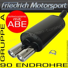 FRIEDRICH MOTORSPORT SPORTAUSPUFF für CITROEN C1 1.0L 1.4L HDI