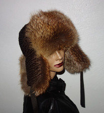 Fuchs Pelz Mütze Rotfuchs
