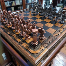 Handgefertigtes schachspiel - handgefertigtes,