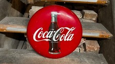 Altes Coca-Cola Button Schild