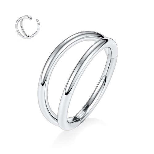 Doppelseptum nasenring 16g - doppelseptum,