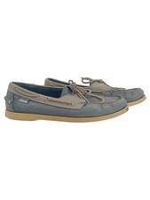 Sebago Docksides Herren Bootsschuhe Leder Grau Gr. 46 Maritim Freizeit