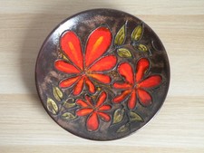 RUSCHA WANDTELLER BLÜTEN 70er