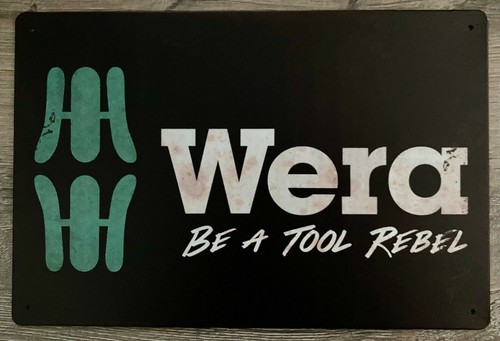 Blechschild wera retro - blechschild,