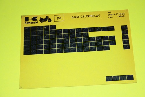Original microfiche kawasaki - microfiche,