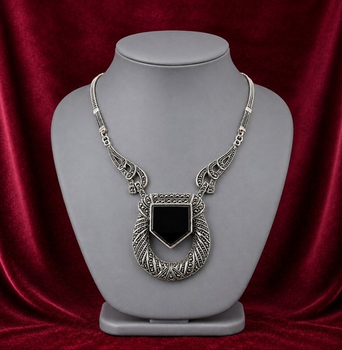 Vintage collier kette art deco - collier,