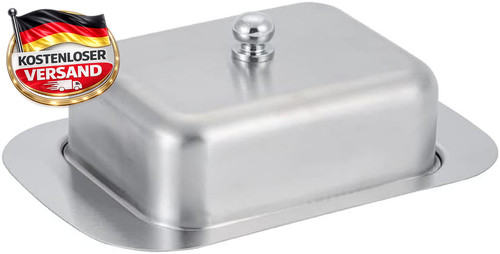 Edelstahl butterdose - edelstahl,