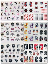 Nail Art Nagel Sticker Wasser Transfer Tattoo Totenkopf Skull 0067