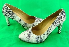 Pumps Gr. 37 Weiß Braun Damen