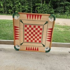 Carrom Wood Game Board Vintage