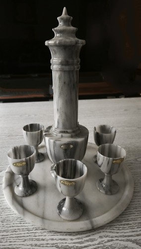 Vintage marmor likörset - vintage,