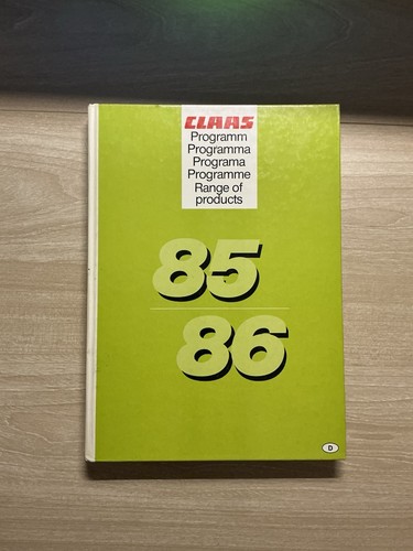 Orig claas programm buch - programm,