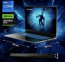 ERAZER Defender P50i Gaming Laptop 17,3" FHD i7 13.Gen 1TB SSD 16GB RAM RTX 4060