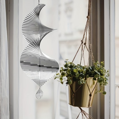 Metall spirale oval windspiel - metall,