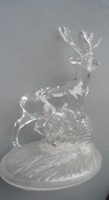 Hirsch Kristallglas Figur - Höhe 18 cm-Neuwertig