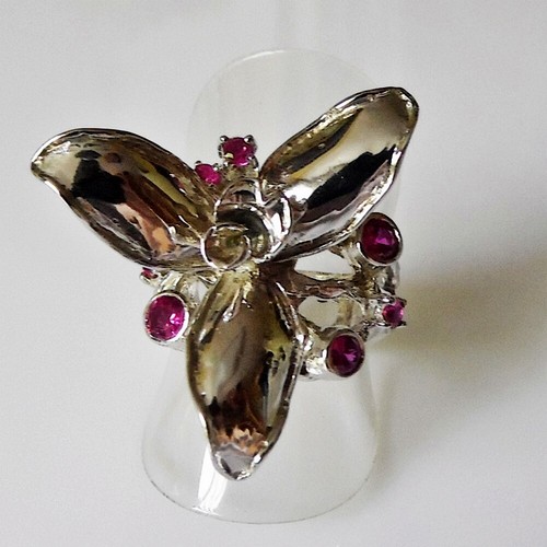 Zauberhafter rubin silber ring - silber,