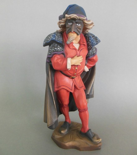 Holzfigur komödiant - holzfigur,