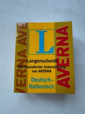 Langenscheidts Taschenwörterbuch deutsch-italienisch von Averna 5,8 x 4,8 cm