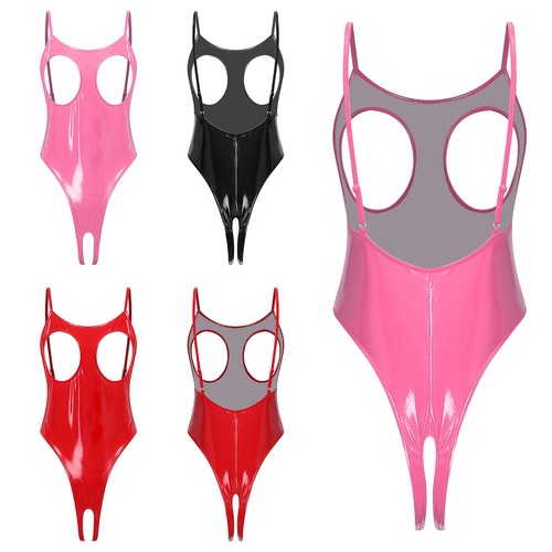 Iiniim damen wetlook catsuit - damen,