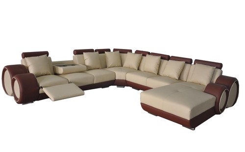 Couch eck sofa - leder,