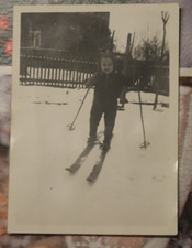 Foto 1948 boy junge winter ski