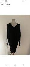 Esprit EDLES  SEXY  Strickkleid Longpullover schwarz S Cashmere 