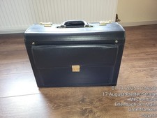 PILOTENKOFFER LEDER – Arztkoffer Zahlenschloß NEU unbenutzt KOFFER