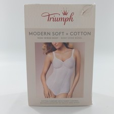 Triumph Damen Miederkleid Modern Soft + Cotton BS, Weiß (White 03),... 10185434