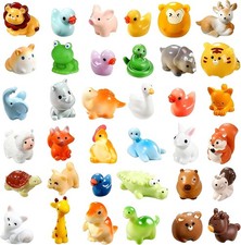 40 Stück Mini Harz Tierfiguren, Kleine Tierfiguren Miniatur Figuren, Mini Tiere
