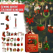 Adventskalender 2025 Nähen 24 Tage Basteln & Nähen Geschenkbox für Nähliebhaber