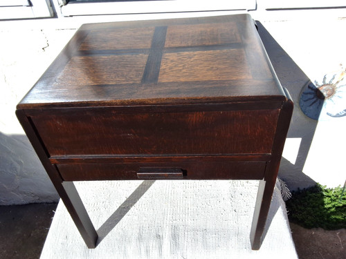 Vintage holz nähkasten tisch - holz,