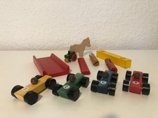 Holz Spielzeug Autos / Konvolut / Holzspielzeug