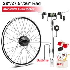 E Bike Umbausatz 26 Zoll/27,5 Zoll/28 Zoll Heckmotor für Schraubkranz/Steckkranz