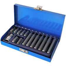 Schraubendreher-Sortiment Bit-Set Torx T-Profil T20-T55, 15-tlg. im Metallkoffer