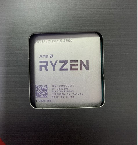 Amd ryzen 5500 - 5, socket