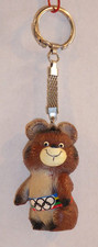 Olympia 1980 Moskau Schlüsselanhänger Bär Mischa Anhänger Maskottchen Russland